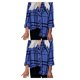 thumbnail image 4 of Camisa de mujer Minnieouse Primavera cuello en V rayas botones S M L XL XXL, 4 of 6