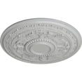 thumbnail image 3 of 30 5/8"OD x 2 1/2"P Tellson Ceiling Medallion (Fits Canopies up to 6 3/4"), Hand-Painted Frost, 3 of 7