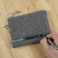 thumbnail image 5 of Allen Company Lockable Handgun Storage Pouch with Writeable ID Label, Compact 5" to 7" Pistols, Gray, 5 of 7