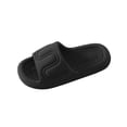 thumbnail image 2 of Viluyesy Mens Slides Slippers, EVA Anti-Slip Quick Dry Shower Bathroom Shoes Casual Comfort Indoor Outdoor Slide Sandals Black, 2 of 9