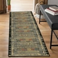 thumbnail image 4 of Liora Manne Marina Tribal Stripe Indoor Outdoor Area Rug Black, 4 of 5
