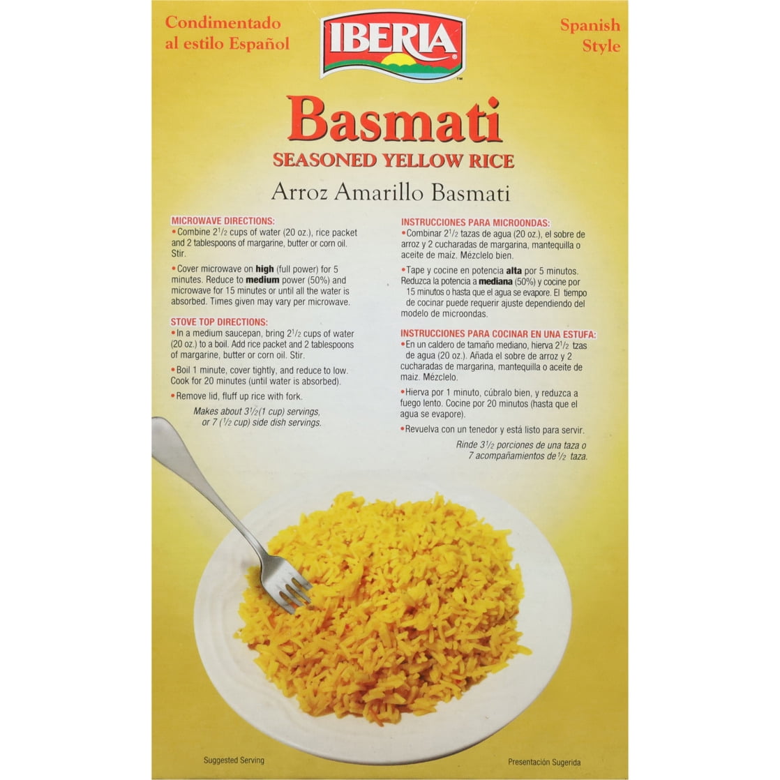 Iberia Spanish Style Basmati Seasoned Yellow Rice, 8 oz