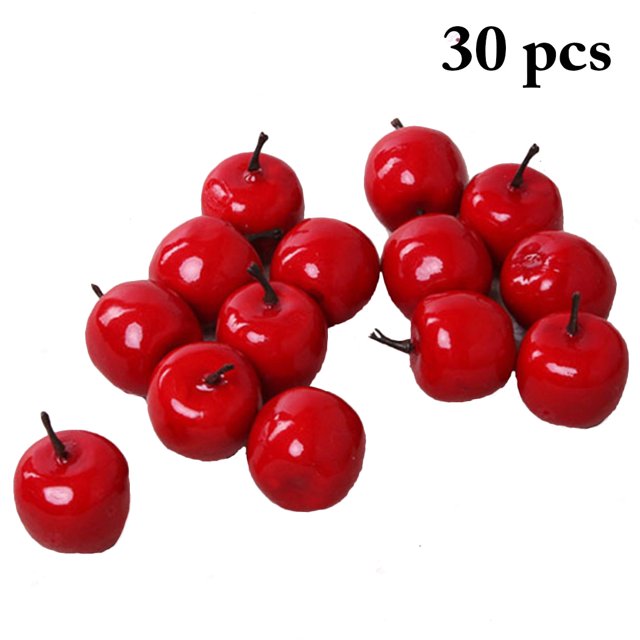 30PCS Artificial Fruit Decorative Lifelike Simualation Fruit Fake Fruit
