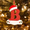 thumbnail image 4 of Fsqjgq Christmas Tree Decoration Pendant Personalized 26 Letter Christmas Ornaments Acrylic Red Hat Letters Funny Hanging Pendant Home Decor, 4 of 5