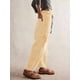 thumbnail image 4 of Jeans para Mujer Y2k con Rayas, Cordón Ajustable, Cintura Alta, Rectos, Pierna , Estilo Boyfriend, Pantalones Vaqueros Mom. Amarillo S, 4 of 8