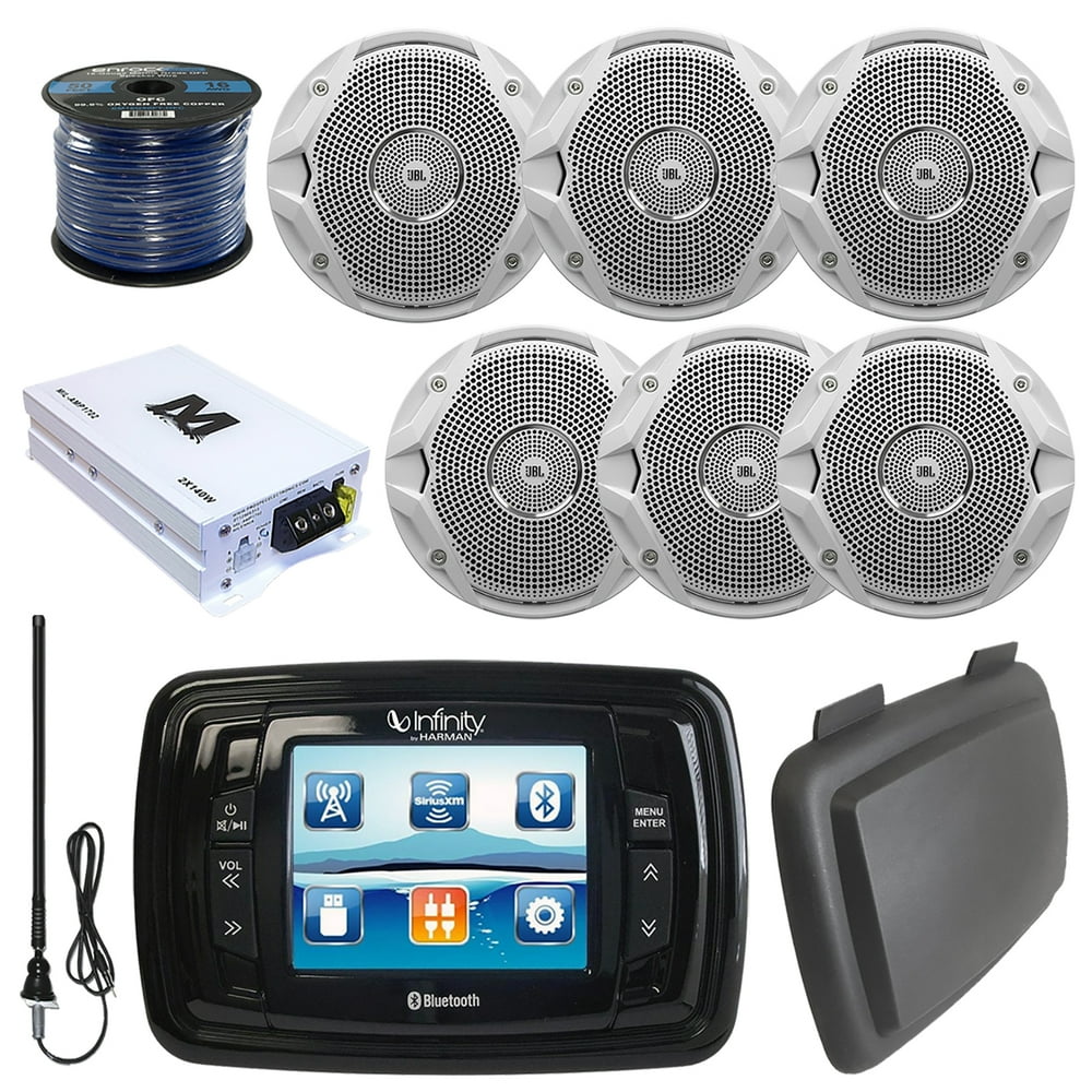 Infinity PRV350 Marine 3.5" Display Bluetooth Stereo Receiver W/ Cover