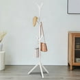 thumbnail image 6 of Alaparte Coat Racks Freestanding Coat Rack with 6 Hooks, 3 Adjustable Heights, Modern Hall Tree, Sturdy Plastic Clothes Stand for Entryway, Office, Bedroom, for Coats, Hats, Handbags and Scarves, 6 of 6