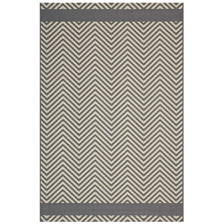 Grey Outdoor Rug Modern Contemporary Urban Design Living Lounge Room, Indoor and Outdoor Area Rug Runner Floor Carpet, Fabric, Multi Grey Gray ()