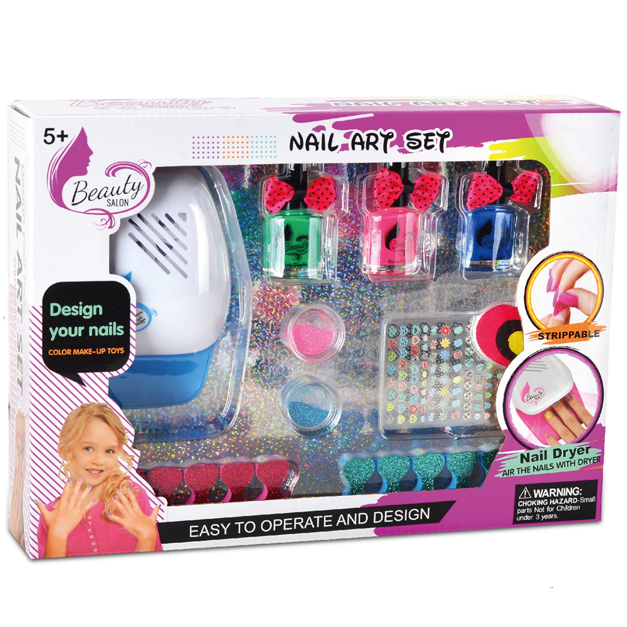 Dropship Nail Art Kit For Girls Kids Nail Stickers Diy Peelable to Sell  Online at a Lower Price