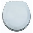 thumbnail image 3 of Trimmer Premium Wood Toilet Round Wood Seat, 3 of 5