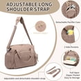 thumbnail image 3 of Diaper Bag Tote, Crossbody Large Travel Baby Bag for boys & Girls with Changing Pad & Pacifier Case, Brown, 3 of 4