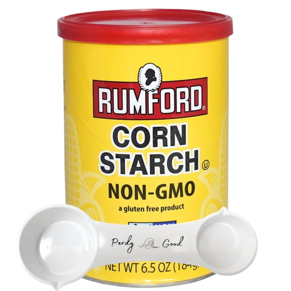 Rumford Corn Starch Non-Gmo 6.5 oz (1 Pack) with Perdy Good Measuring Spoon