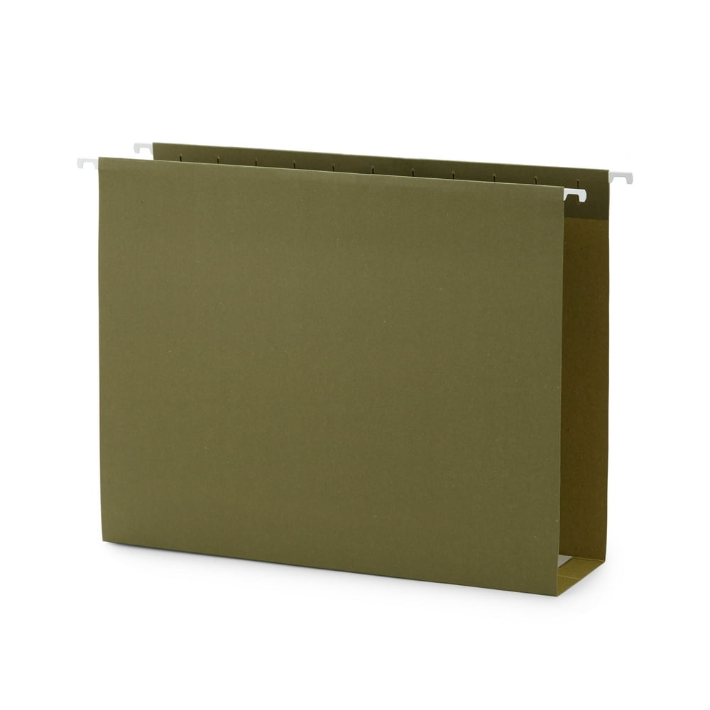 Blue Summit Supplies Extra Capacity Hanging File Folders, 25 Reinforced Hang Folders, Heavy Duty