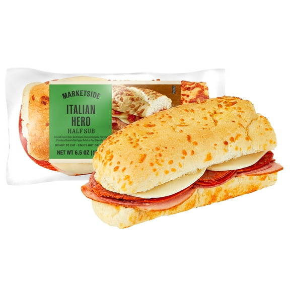 Marketside Italian Hero Sub Sandwich, Half, 6.5 oz, 1 Count (Fresh)