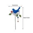 thumbnail image 2 of Garden Stakes， Metal Flower Stakes With Bird Decorations， Outdoor Yard Art For Patio And Garden， Decorative Spring Garden Stakes， Wind Activated Moving Bird Ornaments, 2 of 8