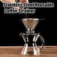 thumbnail image 3 of Pebbuoy Coffee Filter Cup Stainless Steel Coffee Filter Extraction Tool Paperless Slow Drip Coffee Filter for Home, 3 of 6