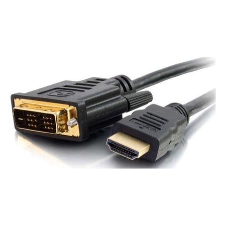 UPC: 0757120425137 | C2G 42513 C2G 0.5m HDMI to DVI-D Digital Video Cable – HDMI/DVI for Audio/Video Device – 1.64 ft – 1 x DVI-D (Single-Link) Male Digital Video – 1 x HDMI (Type A) Male Digital Audio/Video – Shielding –