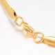 thumbnail image 4 of 1 collar minimalista, joyería de moda con cierre de langosta para hombres y mujeres, regalo de cumpleaños o boda, dorado, 141 mm (5-1,2 pulgadas), 4 of 4