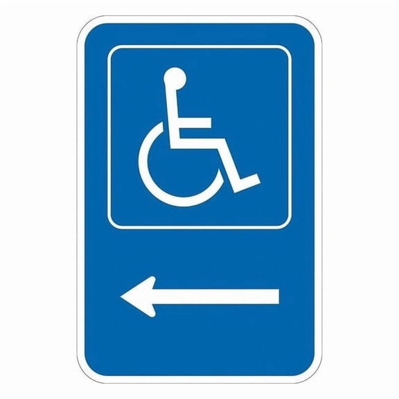 Lyle ADA Handicapped Parking Sign,18" x 12, T1-1129-DG_12x18 T1-1129-DG_12x18