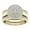 Gold Size 6 L3, variant on 2-in-1 Detachable Diamond Ring Set, Shiny Zircon Engagement Wedding Rings for Women, Stackable Bridal Jewelry Set for Proposal Anniversary Party Gift