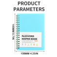 thumbnail image 3 of VEFSU Password Book with Alphabetical Tabs,Password Book with Personal Alphabet Label,Internet Address and Password Headquarters Password Log,Small Password Keeper Journal, 3 of 5