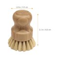 thumbnail image 6 of IBASETOY 2Pcs Kitchen Pot Brush with Wood Handle Heavy Duty Scrub Brush for Dish Washing Assorted Color, 6 of 8