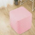 thumbnail image 5 of Stretch Ottoman Cover Furniture Ottoman Foot Rest Cover for Footrest Foot Stool , Pink, 5 of 7