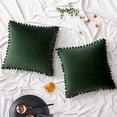 thumbnail image 1 of 2 Fundas de Almohada Bolas Color Sólido-Verde Oscuro 40*40 Adepaton LRWJ223-32, 1 of 7