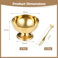 thumbnail image 5 of 4PCS Stainless Steel Dessert Cups, Gold Metal Dessert Bowls with Forks, Reusable Salad Serving Bowls, Tasting Sauce Cups, Decorative Ice Cream Containers for Party, 5 of 6