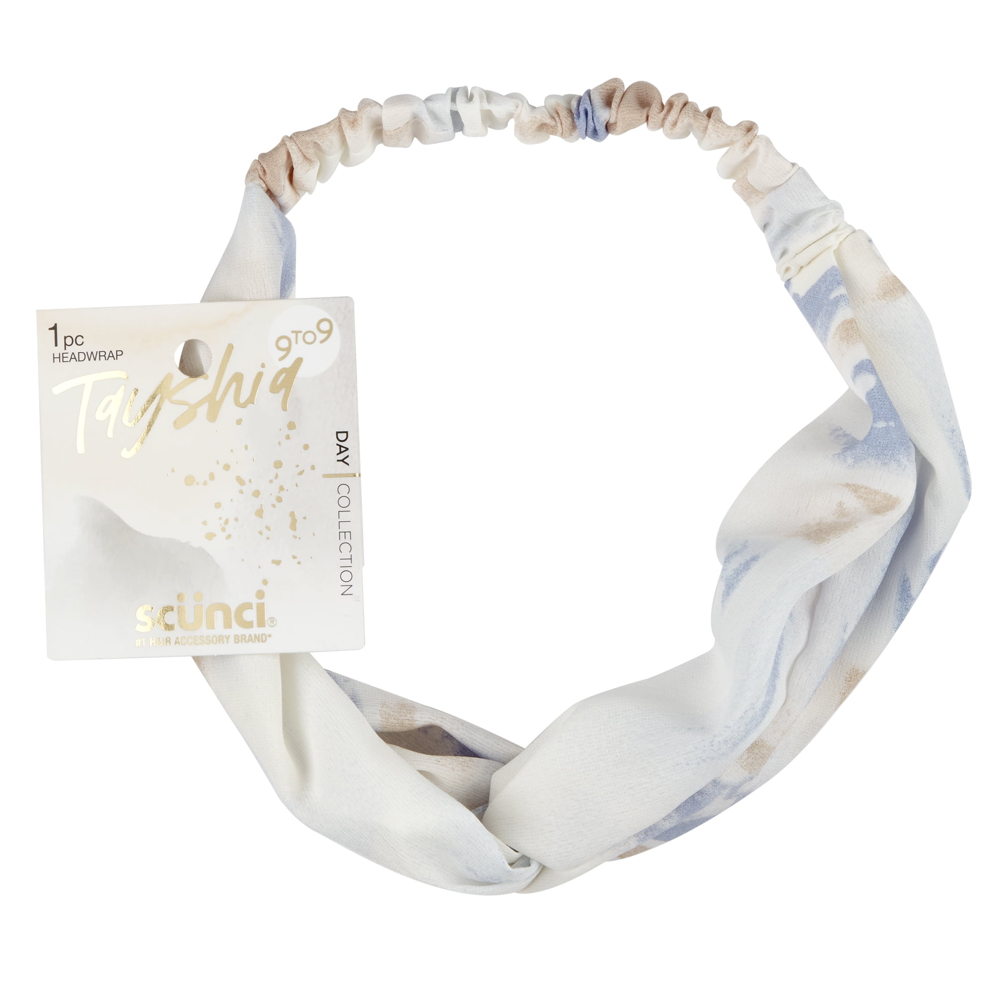 Tayshia by Scunci Lightweight Knot-top Fashion Headwrap, Assorted Colors