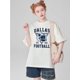 thumbnail image 1 of Camiseta para mujer Suave de veranoWomen's Vintage Dallas Graphic T-Shirt - Casual Crew Neck, Short Sleeve, White Polyester Tee with Blue Helmet & Star DesignFather's Day, Mother's Day, New Year, Sp, 1 of 6