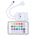 thumbnail image 3 of Control remoto inteligente LED RGB de 24 teclas, controlador inalámbrico, 16 colores, 4 patrones de luz, CC 5 V-24 V para Tuya 4 Way, 3 of 14