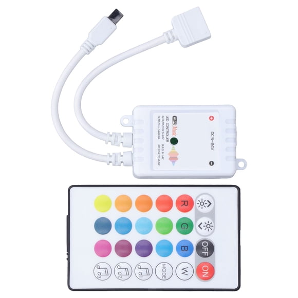 Controlador LED RGB Jadeshay 24 teclas Control remoto IR Durabilidad mejorada