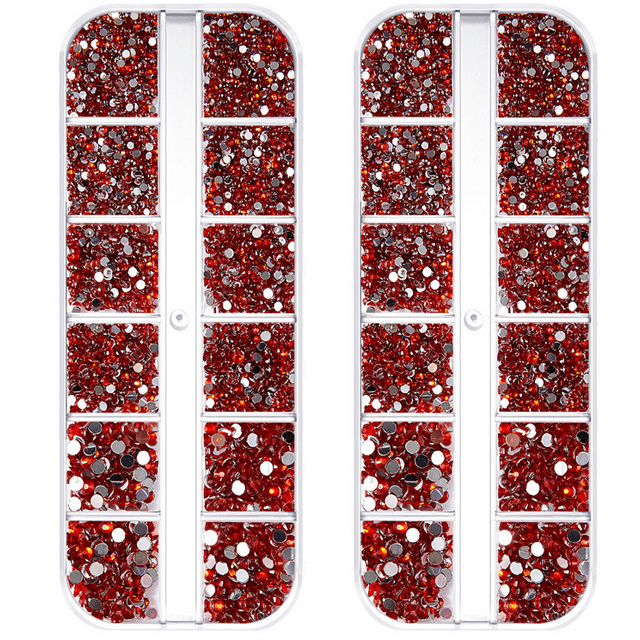 Rhinestone del arte del clavo, gemas del clavo en forma redonda gemas planas, para los zapatos del arte del arte del diseño del clavo