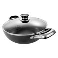 thumbnail image 2 of KITYDALK Non-Stick Aluminum Stock Pot With Glass Lid,Black (9.5 Inch), 2 of 3