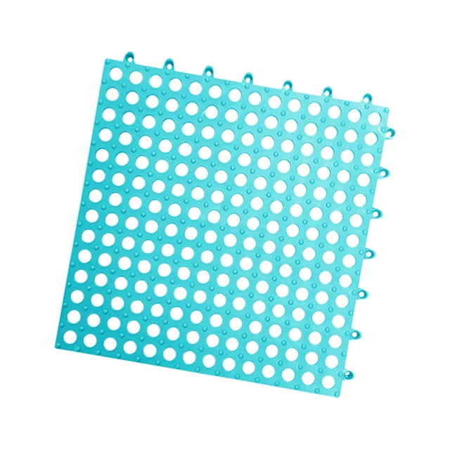 Almohadilla para pies de conejo, tapete de con orificio, fácil de instalar, lavable, duradero, tapete para jaula de animales pequeños, tapete azul