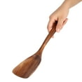 thumbnail image 4 of Espátula de madera, espátula de madera natural Turner utensilios de cocina pala optimizada para la excelencia, 4 of 9