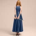 thumbnail image 3 of Robes Filles Élégantes Robe de Fête Formelle pour Récital Performance Concours Robe d'Été Sans Manches pour Enfants de Tout-Petits à Adolescents, 3 of 3