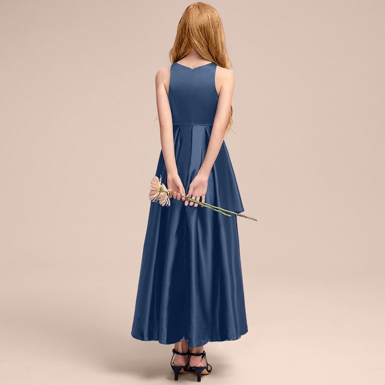 formal dress for students Glitter Ball Gown with Tail Silver Tip Top Kids 5804 2 / Silver