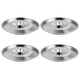 thumbnail image 1 of ColoMX 4 piezas Jar Lid tapa de acero inoxidable cubierta de aceite de reemplazo de aceite de aceite Tapa de condimento de cocina tapa de metal, 1 of 8