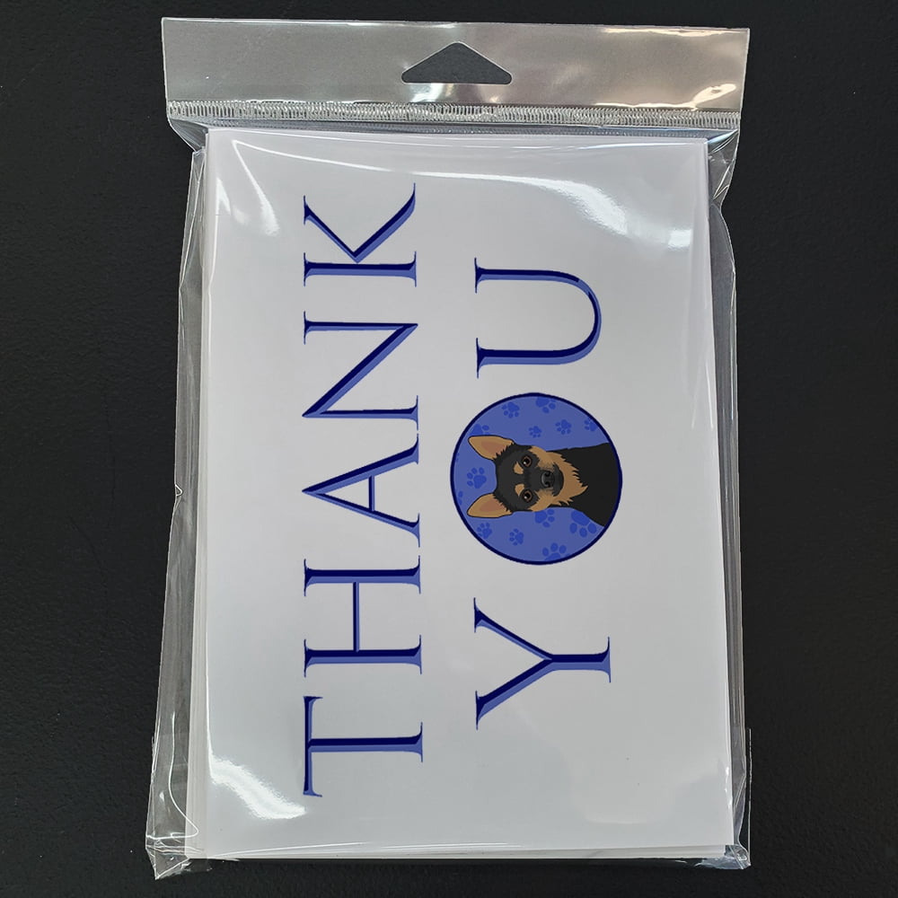 Chihuahua Black and Tan #1 Thank You Greeting Cards and Envelopes Pack of 8 7 in x 5 in