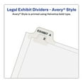 thumbnail image 5 of Preprinted Legal Exhibit Side Tab Index Dividers, Avery Style, 10-Tab, 68, 11 X 8.5, White, 25/pack, (1068) | Bundle of 2 Packs, 5 of 5