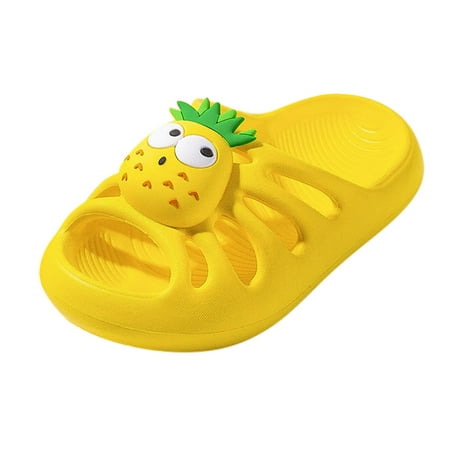 

Kids Slipper Shower Sandals Slides Slippers Bathroom Eva Pineapple Shoes