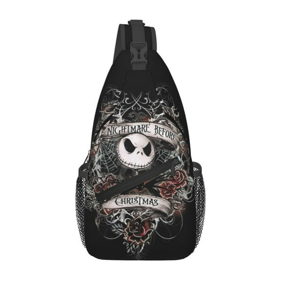 The Nightmare Before Christmas Sling Bag Unisex Crossbody Backpack Casual Cross Chest Bag Diagonally Shoulder Chest Pack