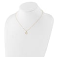 thumbnail image 3 of Auriga Fine Jewelry 14K Yellow Gold Polished Mother of Pearl Circle Necklace for Women 17", 3 of 6
