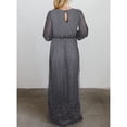 thumbnail image 2 of Vestido de Manga Larga Higoodz vestido Maxi Ajustado Encantador Con Abertura Lateral Cómoda Con Cuello en V para Boda para Dama para aniversario, 2 of 5