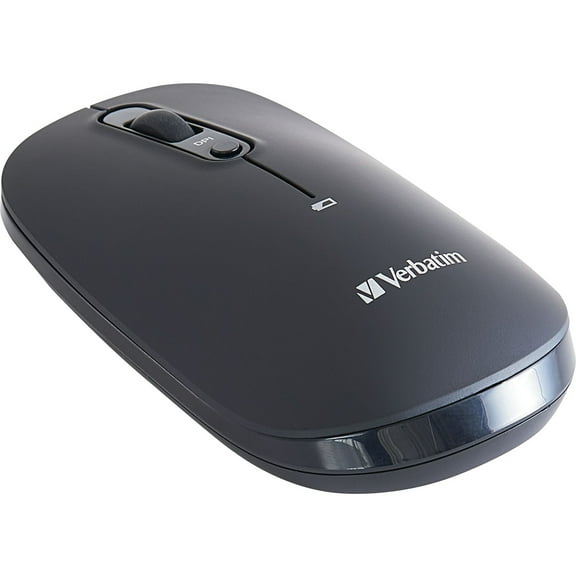 Verbatim Multi-Device Wireless Rechargeable Optical Mouse, Black