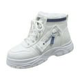 thumbnail image 2 of RuiJiao Gift Women's High-Top Fleece Lined Boots, Trendy Thick Heel Workwear Short Boots, 2 of 9