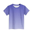 thumbnail image 4 of CYRBOKO Boys T-shirts, Summer Gradient Color Short Sleeve Casual Sports Tee Light Blue Size 9-10 T, 4 of 4