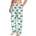thumbnail image 2 of Uemuo Sea Turtle Pattern Men's Wide Leg Palazzo Lounge Pants with Pockets Light Weight Loose Comfy Casual Pajama Pants-Small, 2 of 9